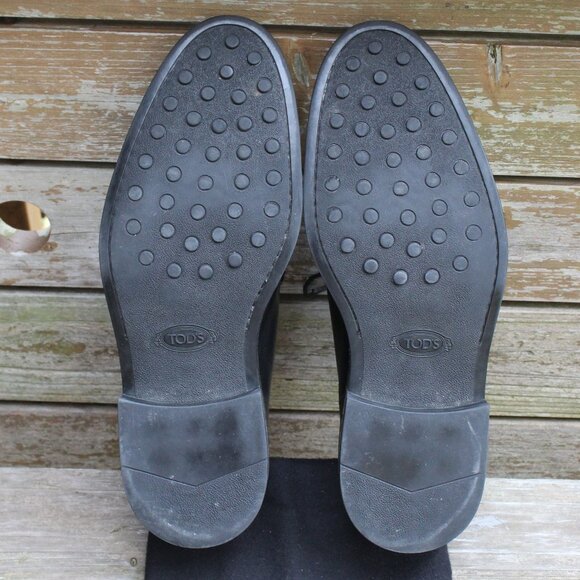 Tod's Black Plain Toe Derby, Made in Italy, EUC Men's 9 UK, 10 US - Picture 11 of 12